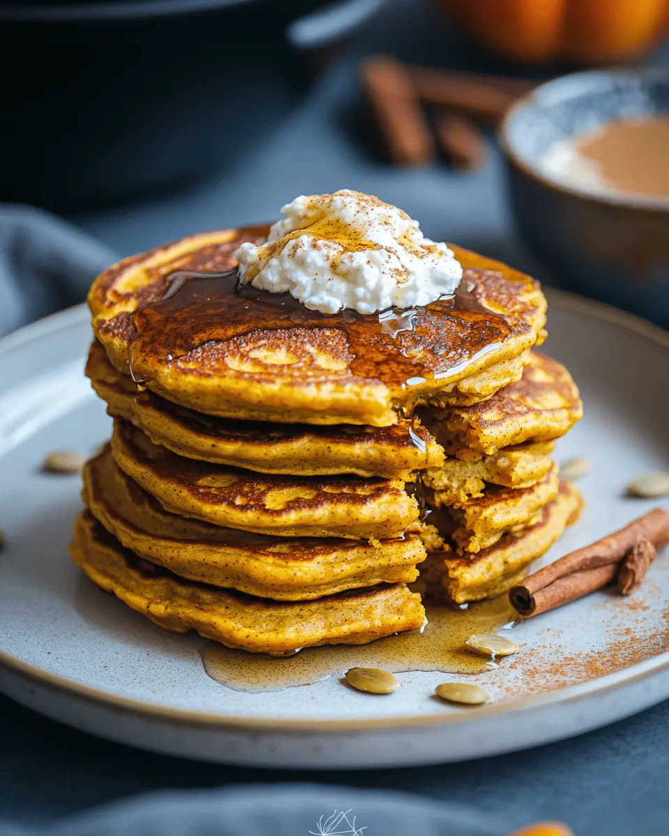 Low Carb Keto Pumpkin Cottage Cheese Pancakes Delightfully Easy