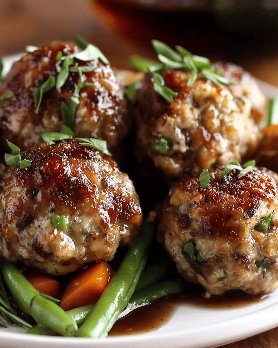 Turkey Stuffing Meatballs: The Juiciest Comfort Food Delight