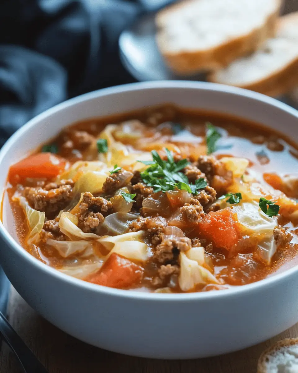 Unstuffed Cabbage Roll Soup: Warm, Cozy, and Irresistibly Easy