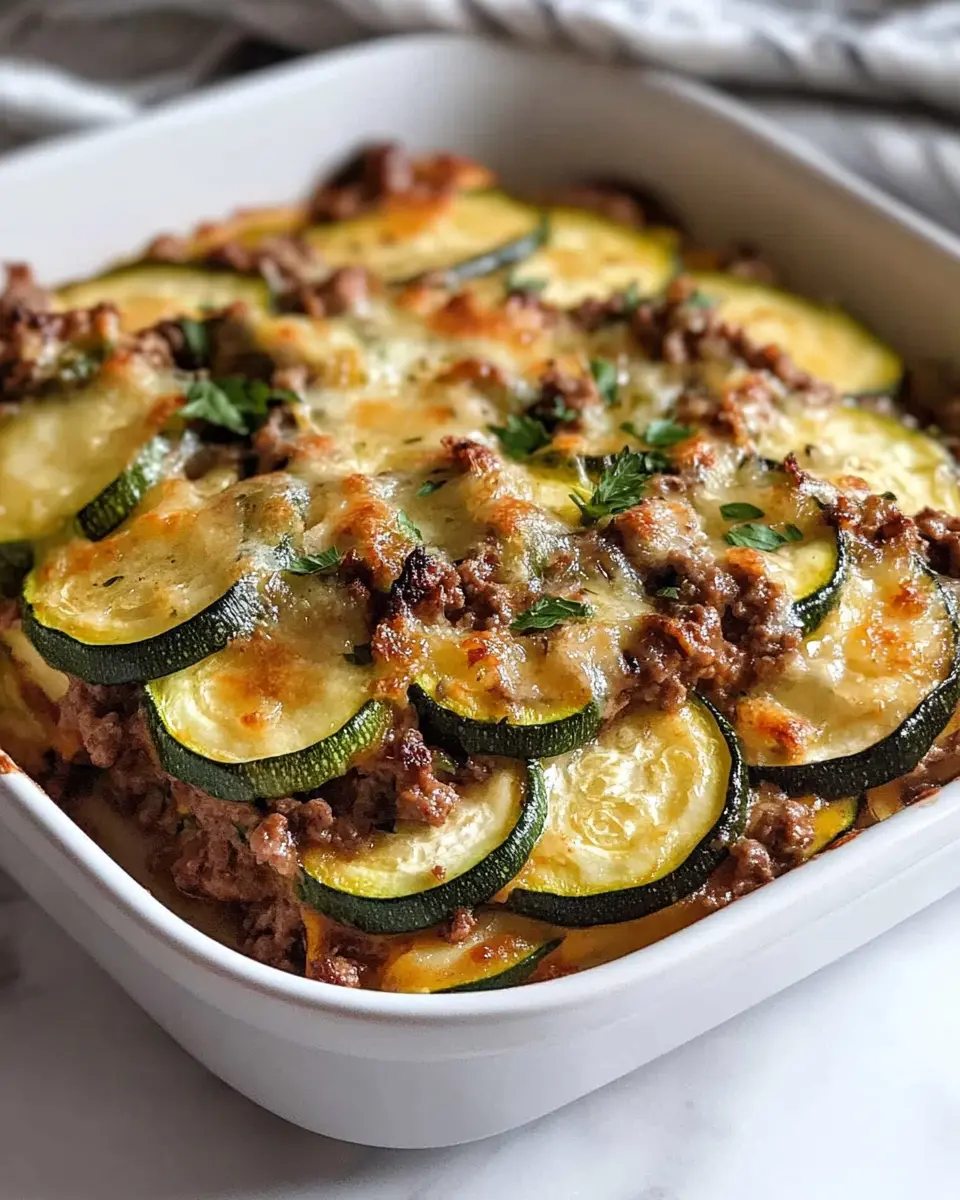 Keto Meaty Zucchini Casserole: Indulgent Comfort in a Dish