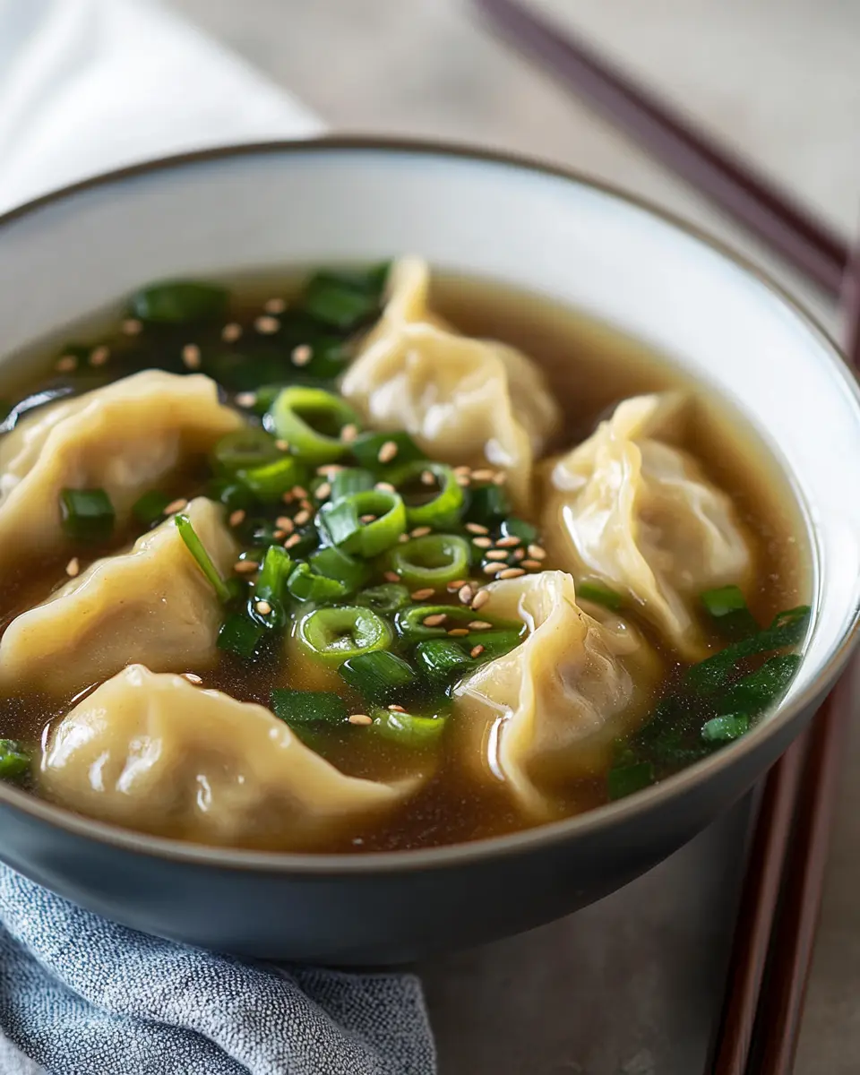 Keto 15 Minute Miso Dumpling Soup: Comfort in a Bowl