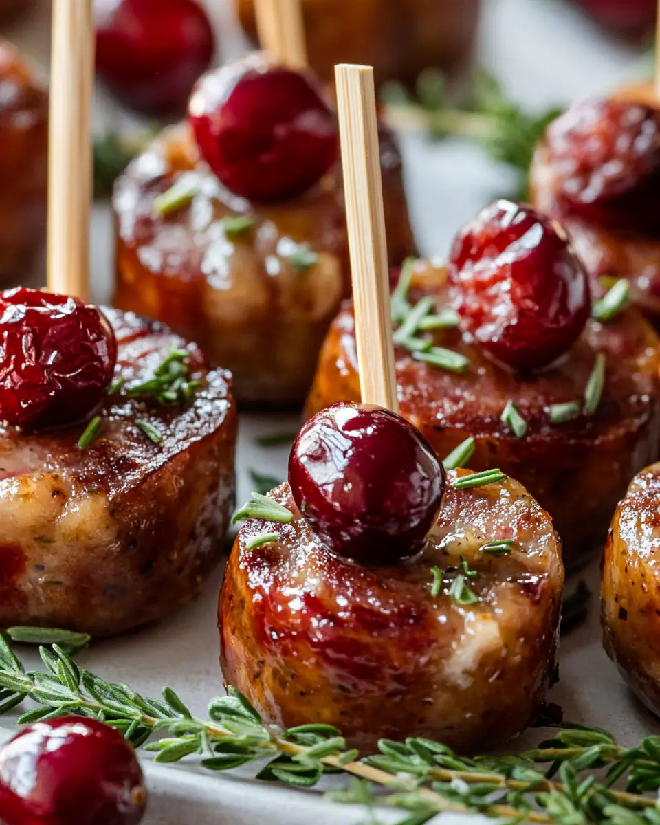 Keto Sheet Pan Smoked Sausage Cranberry Bites: Easy & Irresistible