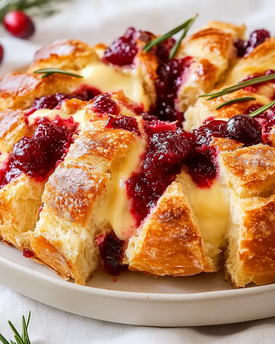 Keto Cranberry Brie Pull-Apart Bread That Will WOW Your Guests