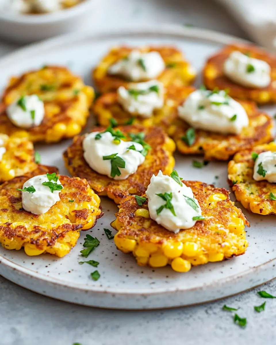 Keto Corn Fritters: Irresistibly Creamy Whipped Feta Twist