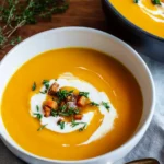 Keto Creamy & Comforting Butternut Squash Soup First Image First Image