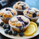 KeTo Barley Breakfast Muffins with Blueberries and Lemon First Image First Image