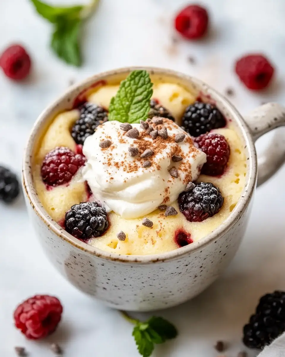 Healthy Dessert Mug Cake: Guilt-Free, Indulgent Delight!