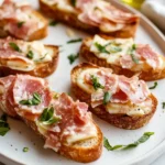 Spanish Ham and Cheese Crostini First Image First Image