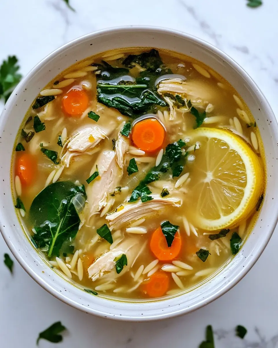Easy Lemon Chicken Orzo Soup: Comfort in Every Spoonful