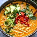 Keto Thai Red Curry Noodle Soup First Image First Image