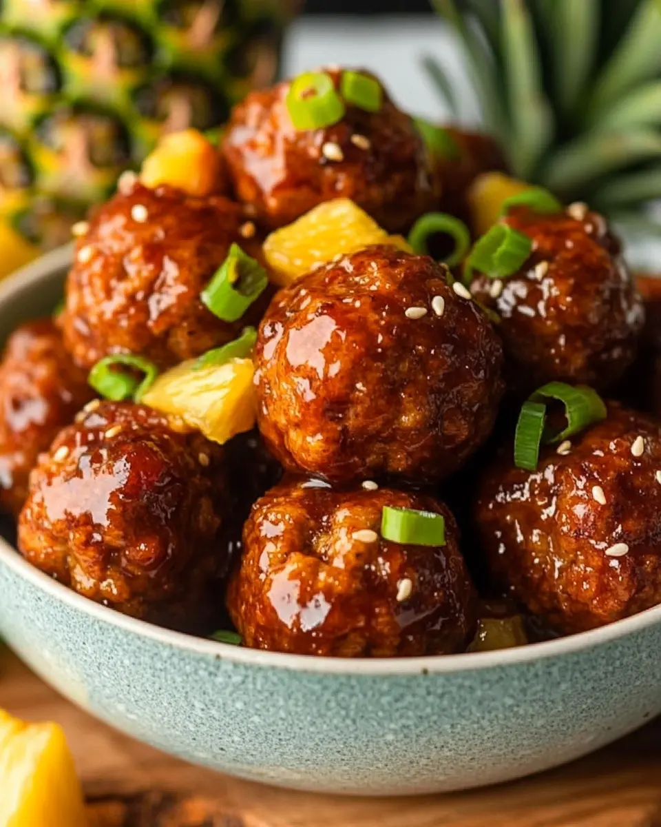 Crock Pot Pineapple Meatballs: Juicy, Sweet & Savory Bliss