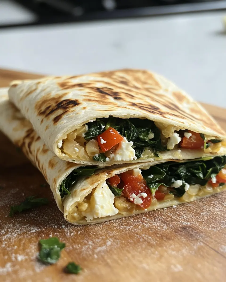 Keto Barley Breakfast Wrap: Easy Spinach and Feta Delight 7