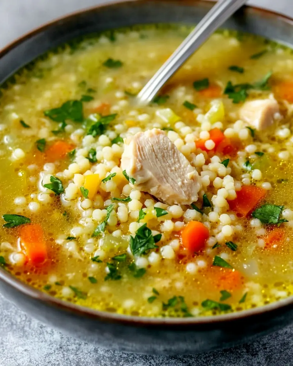 Keto Cold-Fighting Soup: Nourishing Couscous Chicken Delight 6