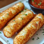 KETO Air-Fried Mozzarella Sticks First Image First Image