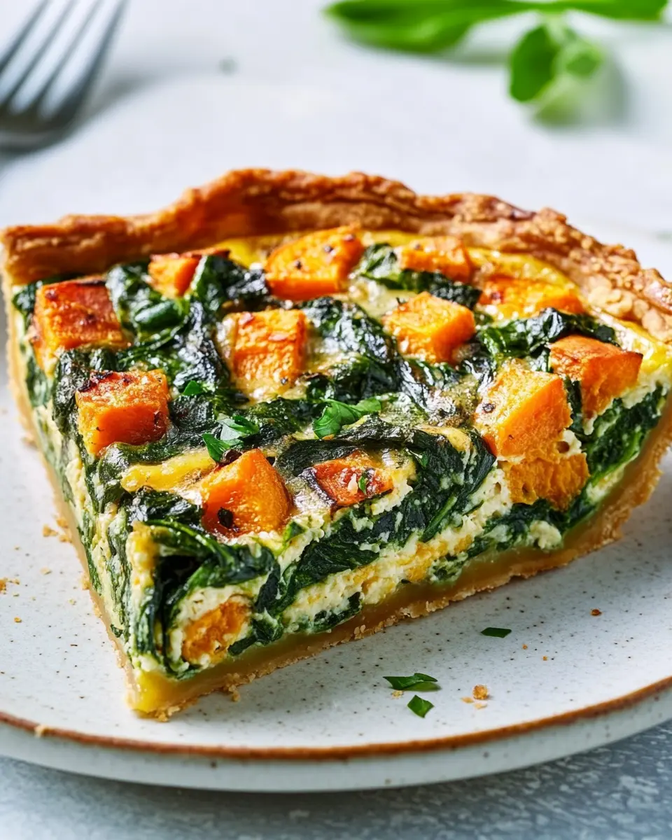 KETO Vegetable Quiche: Indulgent Spinach & Sweet Potato Delight