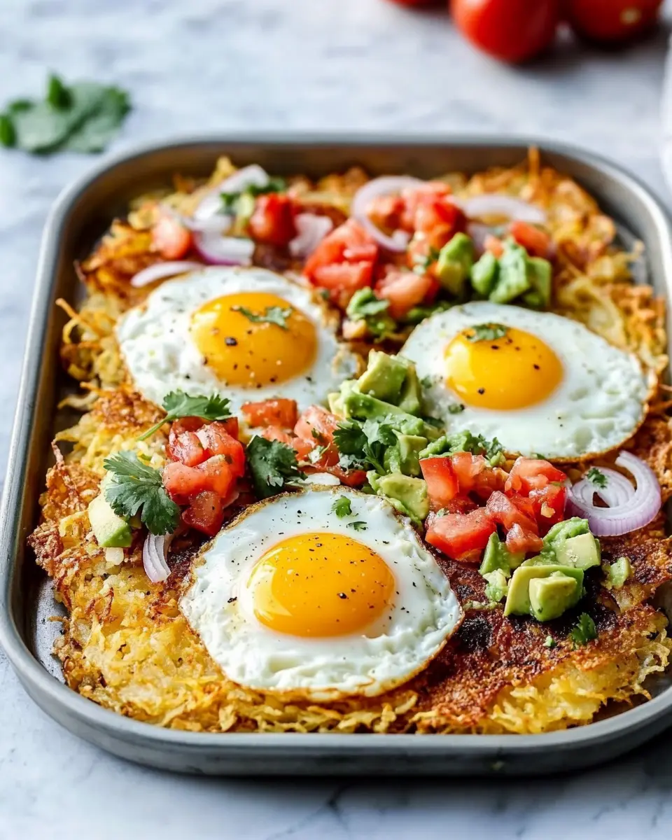 Keto Sheet Pan Breakfast: Hash Browns and Eggs With Zesty Salsa 6