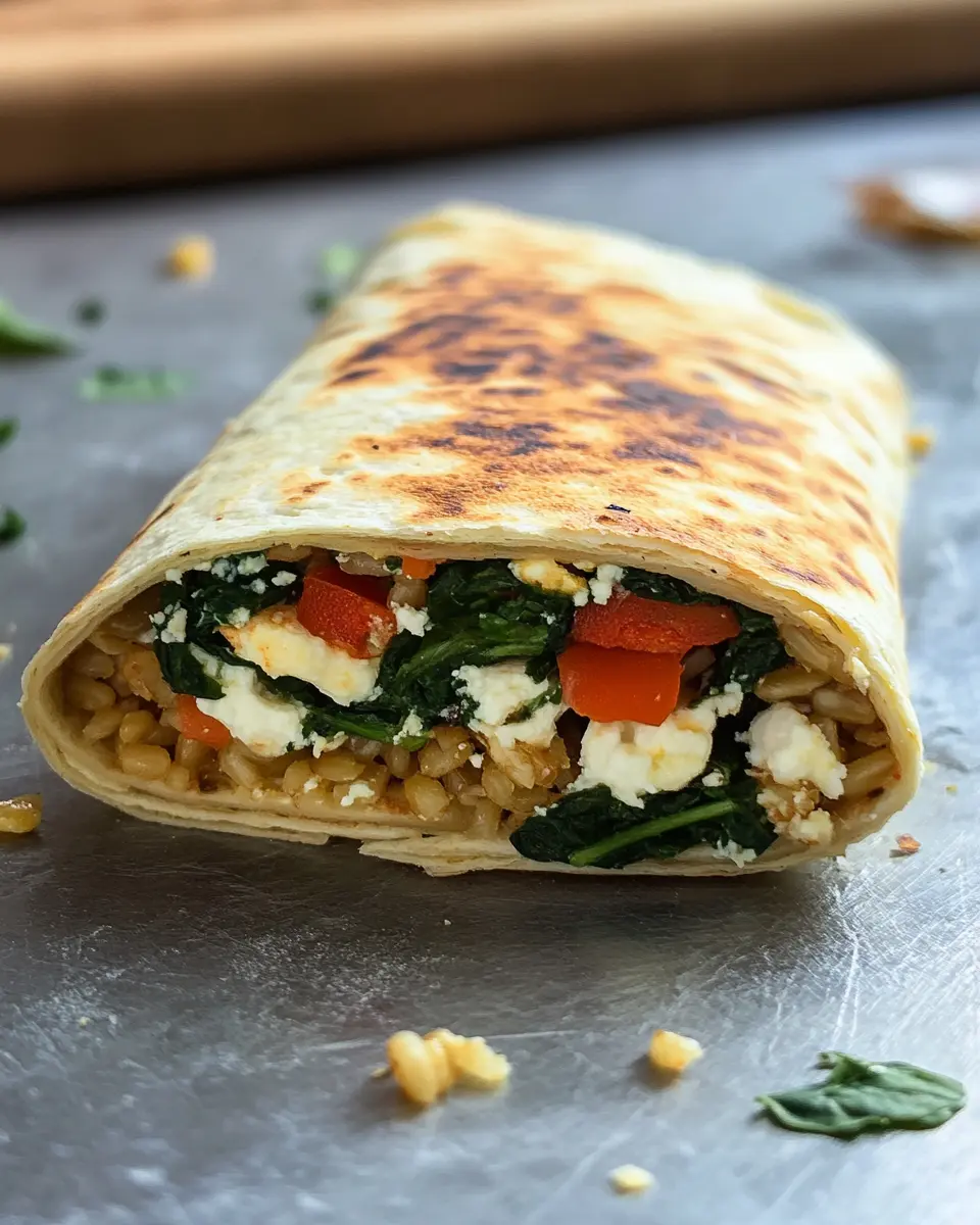 Keto Barley Breakfast Wrap: Easy Spinach and Feta Delight 5