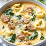 Keto Sausage Tortellini Soup First Image First Image