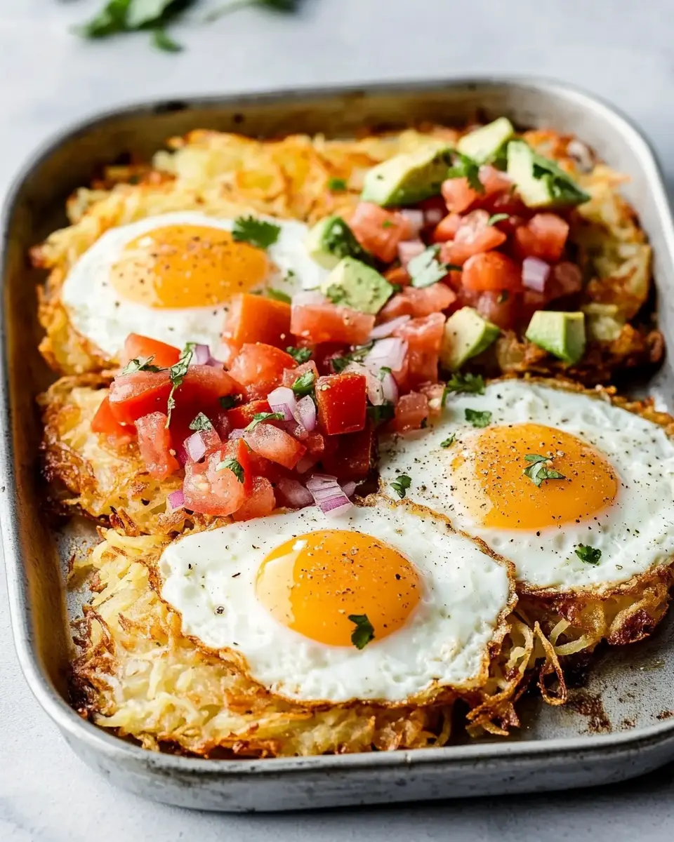 Keto Sheet Pan Breakfast: Hash Browns and Eggs With Zesty Salsa 5