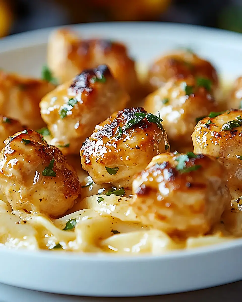 Keto Delicious Garlic Butter Chicken Bites: Irresistibly Creamy Pasta