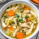 Keto Chicken Noodle Soup (No Noodles) First Image First Image