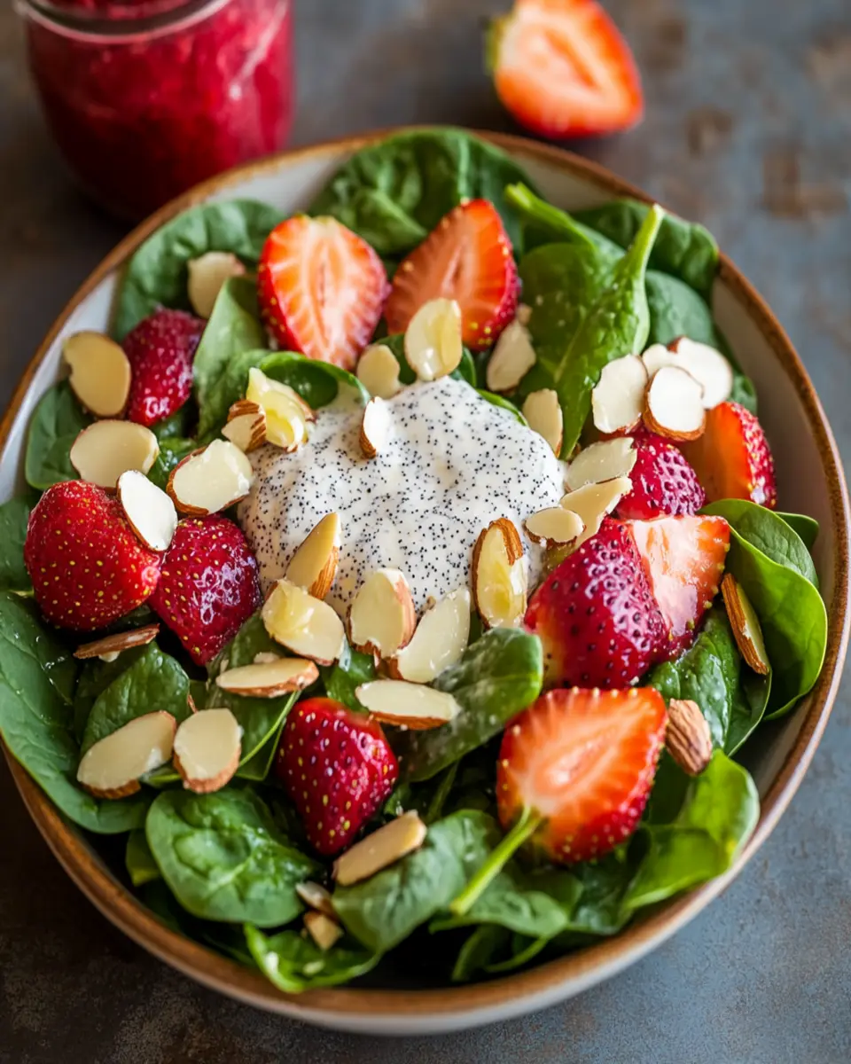 Strawberry Spinach Salad: Easy Poppy Seed Perfection Awaits