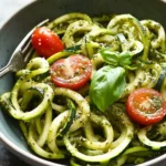 Zucchini Noodles with Pesto First Image First Image