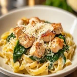 Creamy Chicken and Spinach Pasta First Image First Image