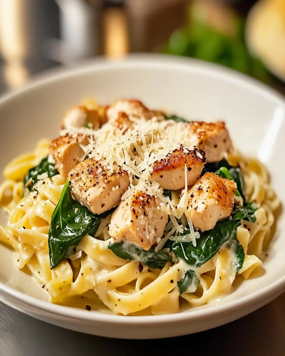 Creamy Chicken Pasta: The Best Spinach Delight for Dinner
