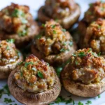 Stuffed Mushrooms with Sausage First Image First Image