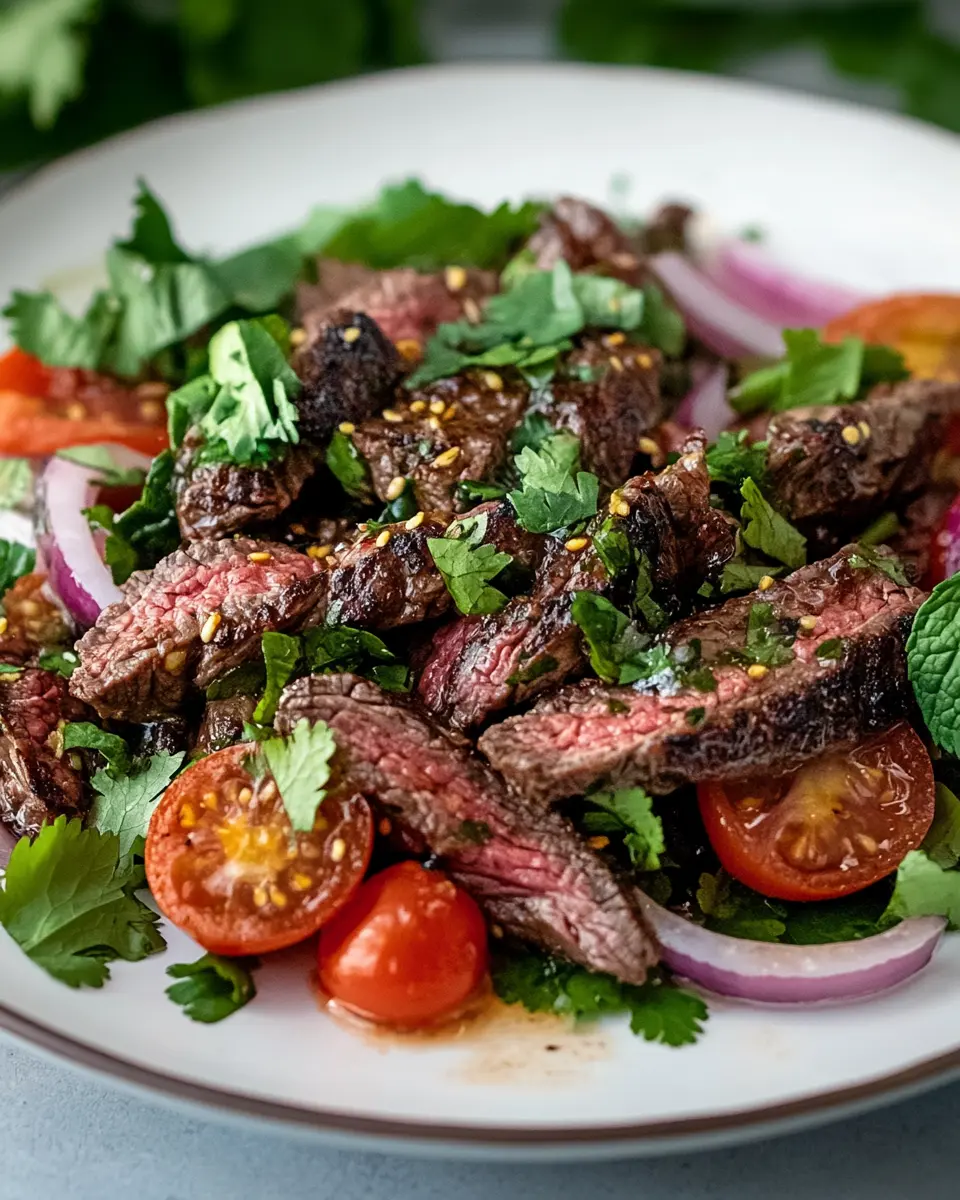 Spicy Grilled Beef Salad: A Juicy Twist on Classic Flavor