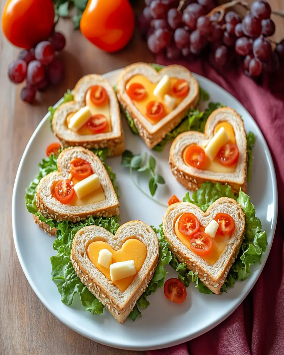 Heart-Shaped Turkey and Cheese Sandwiches: Easy & Adorable Lunch!