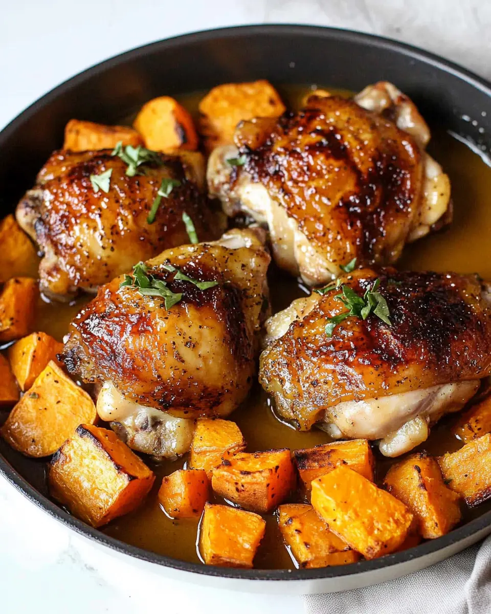 Chicken Thighs and Sweet Potatoes: The Best Cozy Dinner Delight