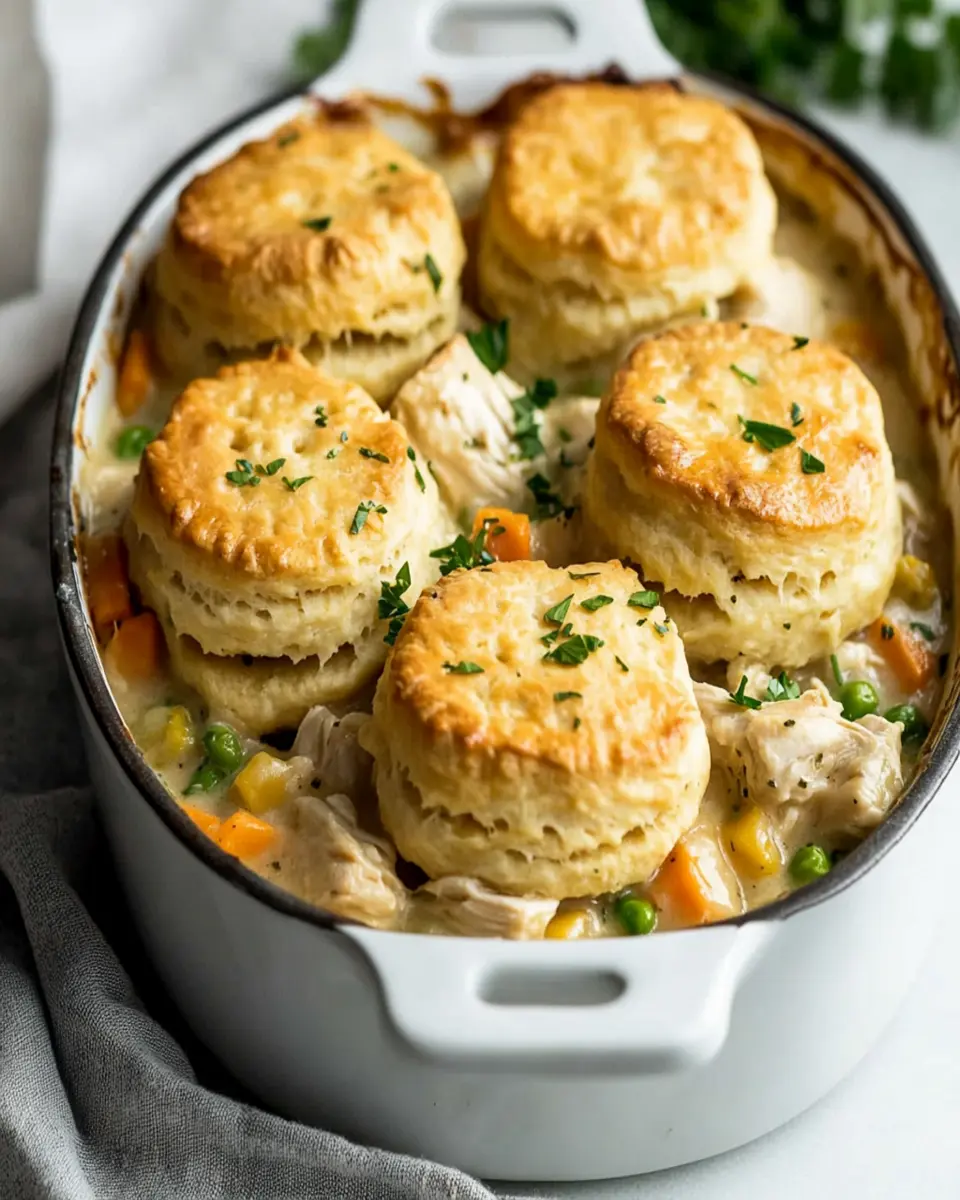 Chicken Pot Pie Biscuit Bake: Irresistibly Cozy Comfort Food