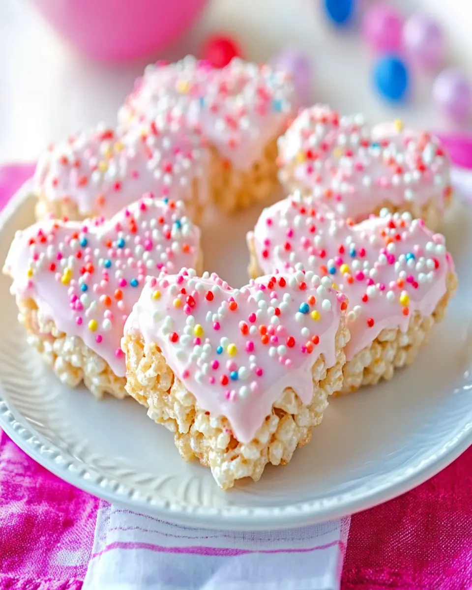 Heart-Shaped Rice Krispie Treats: Irresistibly Gooey Delights