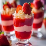 Strawberry Heart Jello Cups First Image First Image