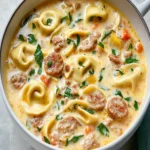 Creamy Sausage Tortellini Soup First Image First Image